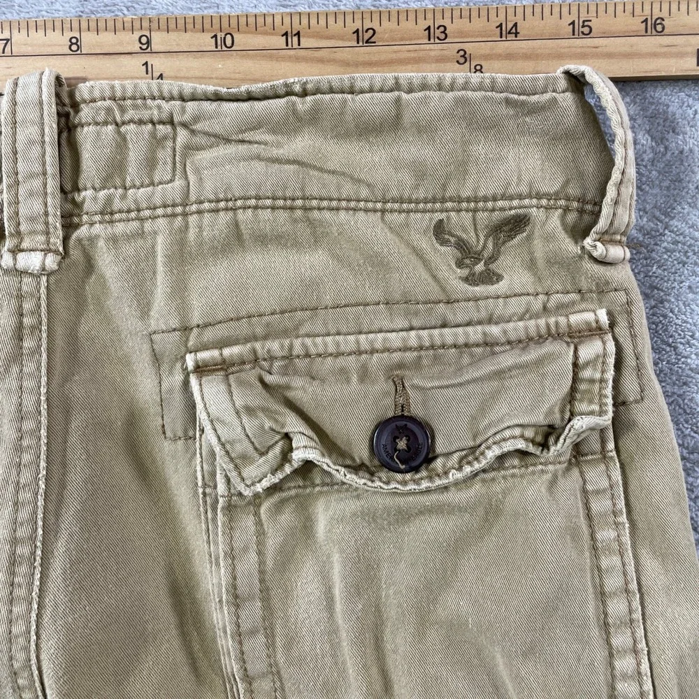 American Eagle Cargo Shorts Mens 28 Khaki Tan 10
